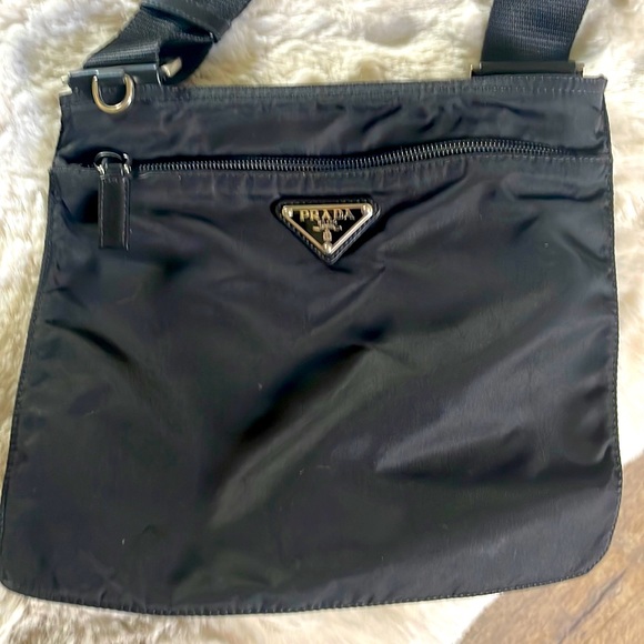 Prada Handbags - Nylon Prada cross over bag in very good condition.